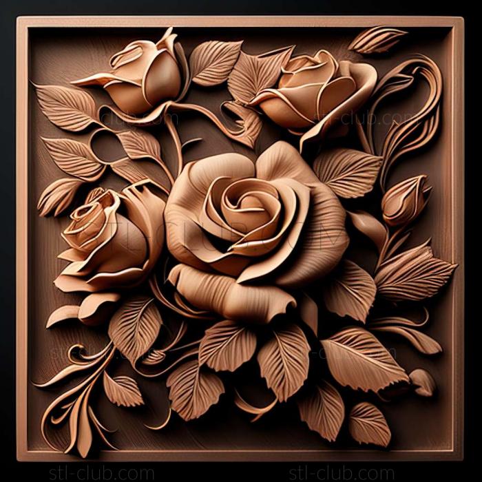 3D model roses (STL)